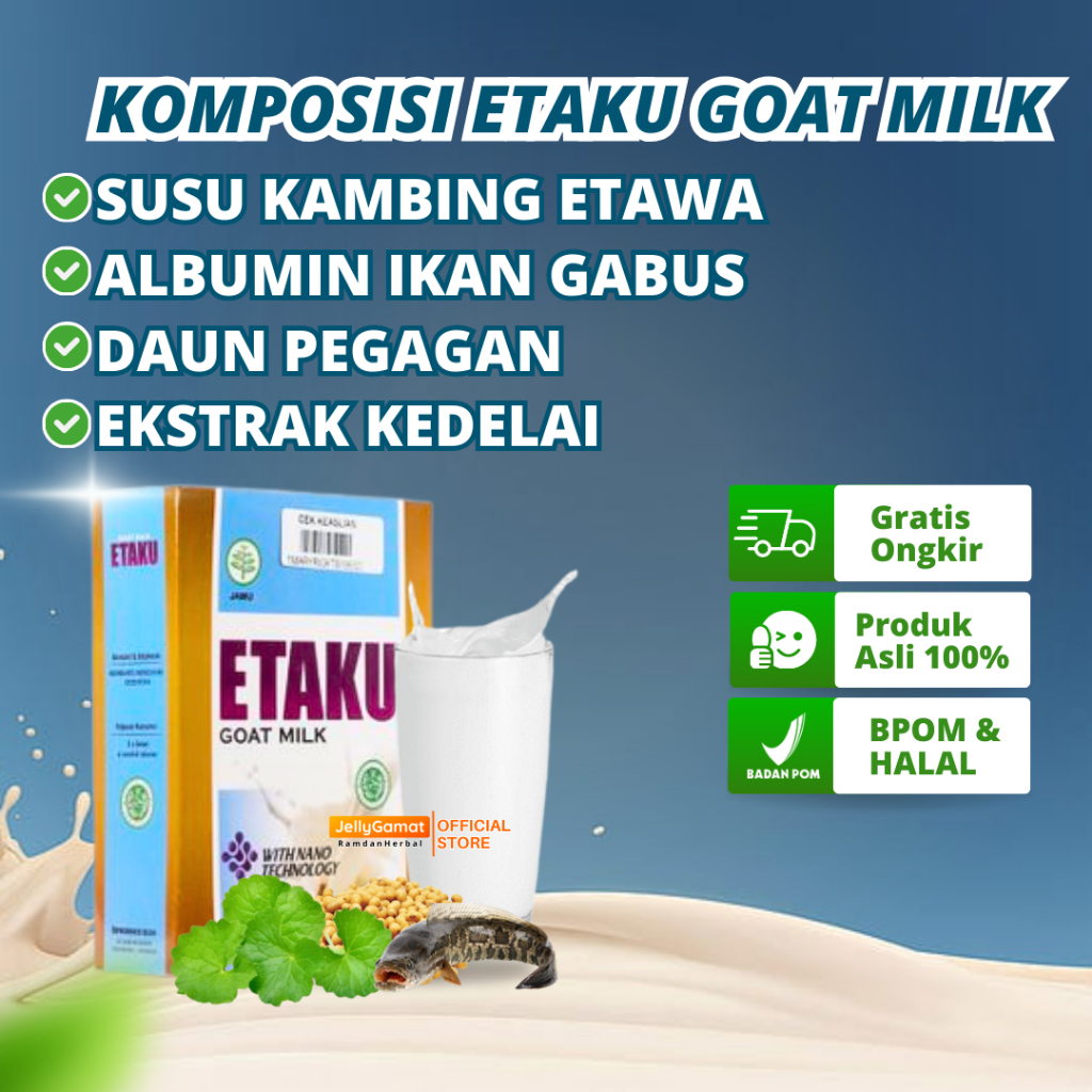 

SUSU KAMBING Bubuk 100% Asli Berkhasiat WALATRA ETAKU - Menjaga Kesehatan Tubuh