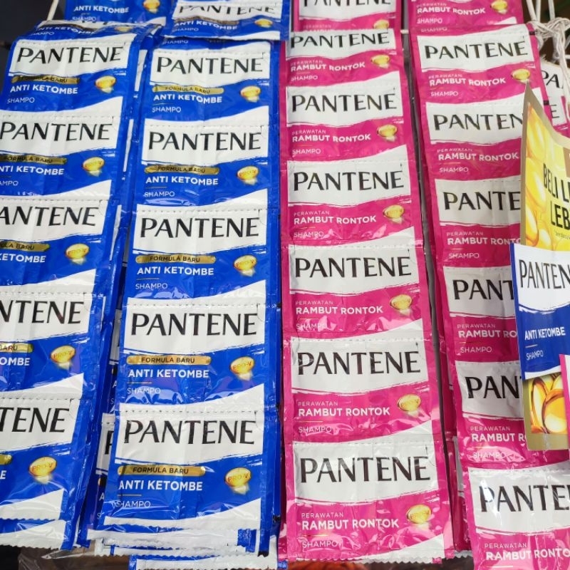 Shampo Pantene Biru Pink hitam Sampo Sachet Renceng