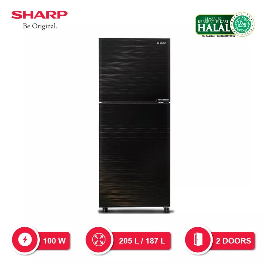 SHARP- Kulkas 2 Pintu SJ246XIMK J-Tech inverter SJ-246XI-MK