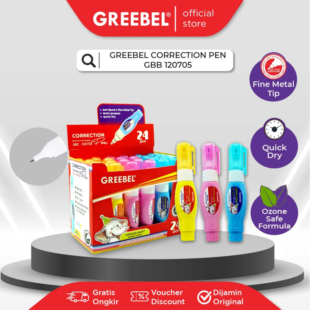 

GREEBEL CORRECTION PEN GBC 120705 (1 PCS)/Tipex