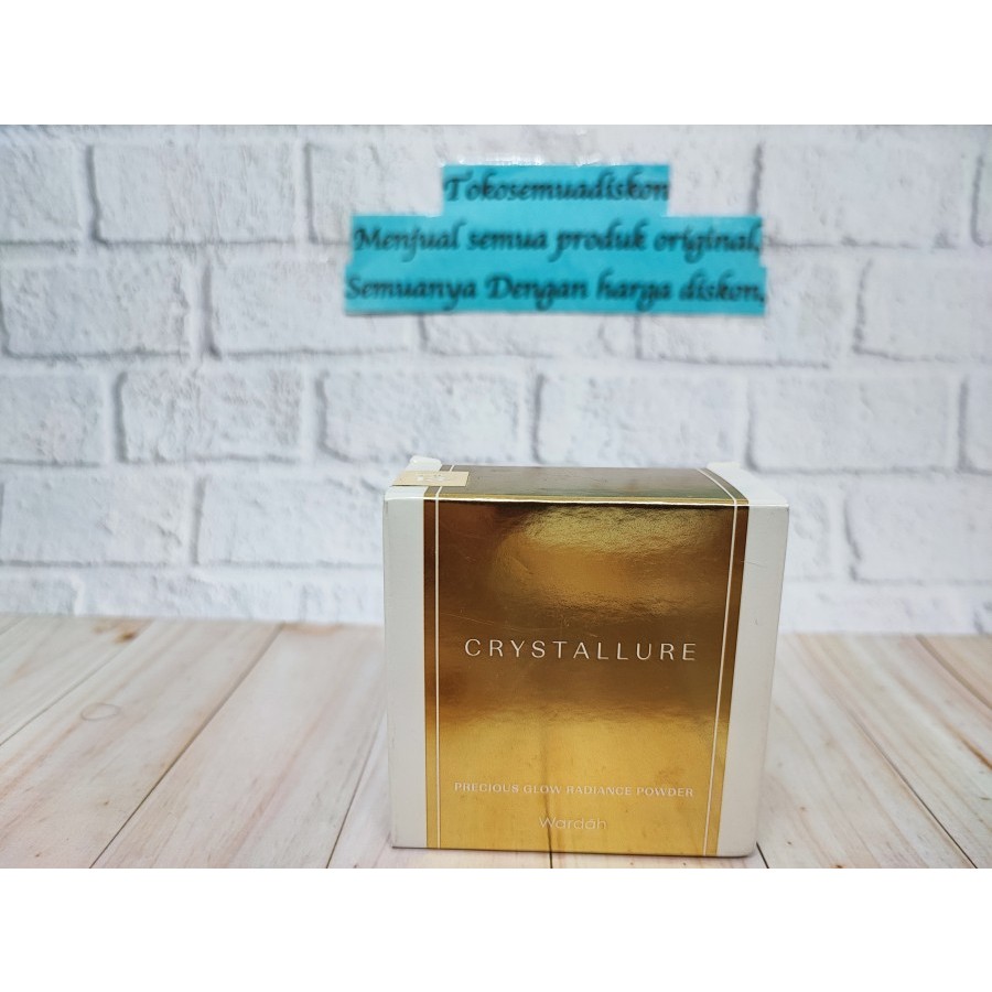 Wardah Crystallure Precious Glow Radiance Powder 18 g bedak anti aging Dijamin 100% Original