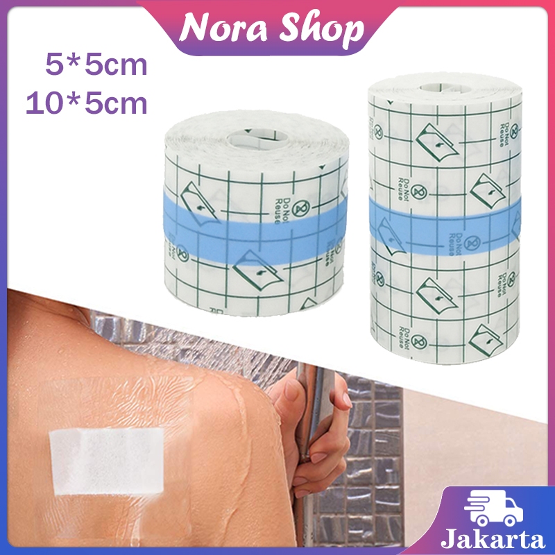5m/10m Plester Anti Air Transaparan Plester Luka Operasi Plaster Anti Air Untuk Luka Film Pu Plester