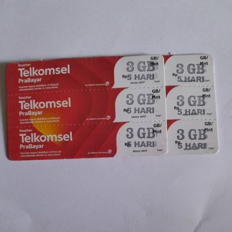 Voucher Telkomsel 3GB 5Hari