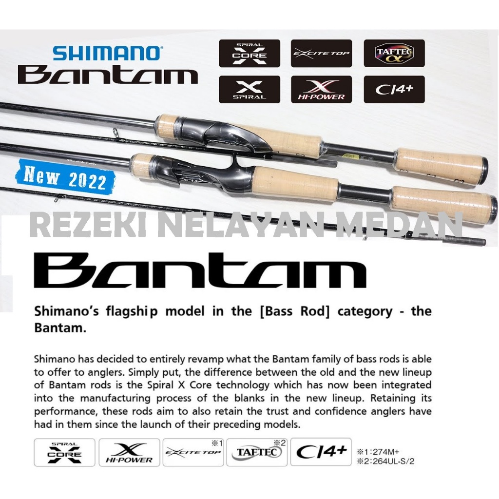Joran SHIMANO BANTAM 2022 | Joran Bass Fishing terbaik SHIMANO