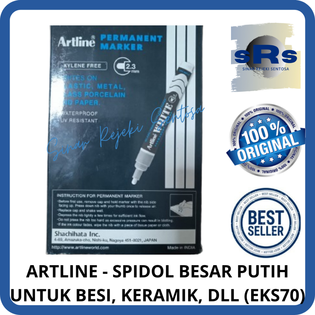 

ARTLINE - SPIDOL PERMANENT MARKER PUTIH EKS-70