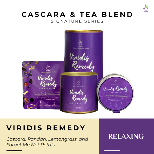 

Netisane Viridis Remedy (Cascara, Lemongrass, Pandan, Forget Me Not Flower) | Netisane Cascara Signature Blend | Artisan Tea / Teh Herbal