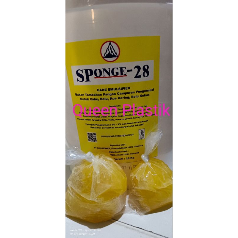 

pengembang bolu Sponge 28 cake emulsifier SP kiloan premium repack 250 gr