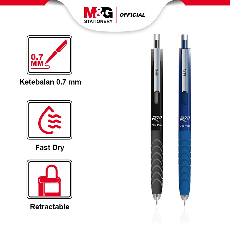 

Pulpen Gel M&G R70 0.7mm AGPJ2771