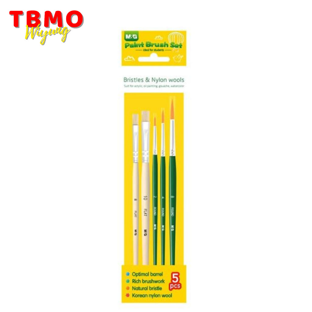 

TBMO M&G Kuas Set 5 Pcs / Paint Brush Set ABH978B8