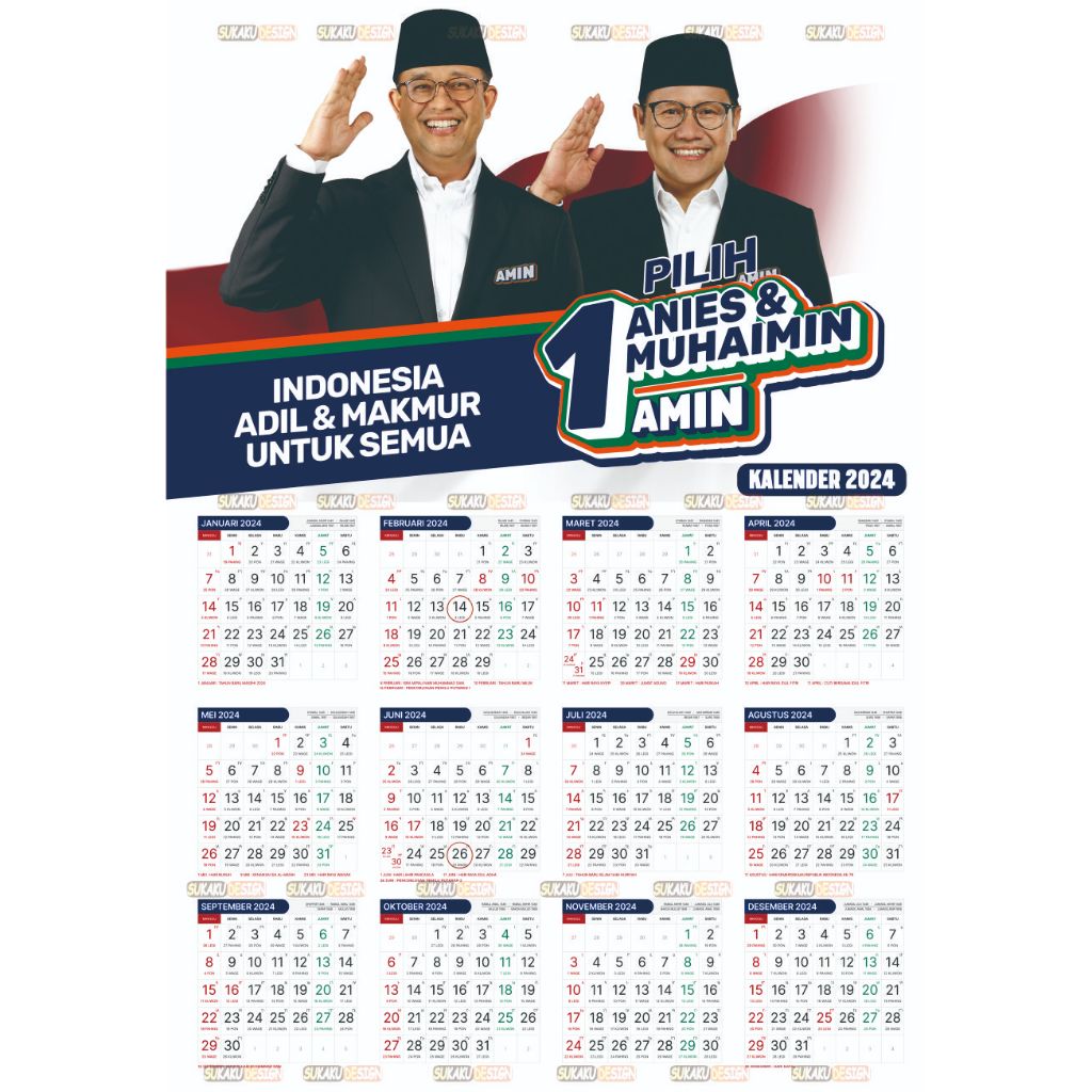 

Kalender 2024 Amin / Anis Baswedan Muhaimin Iskandar