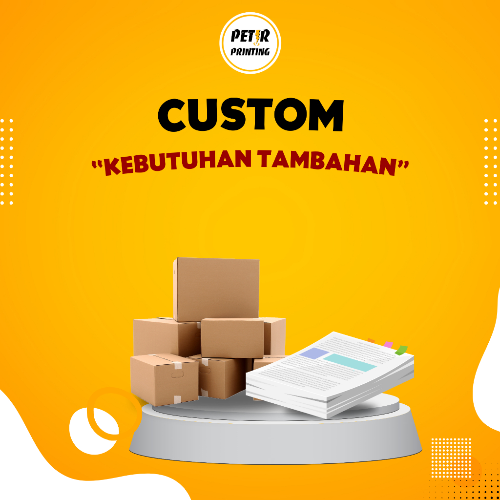 

Jasa Extra / Custom - Editing, Potong kertas, Laminating dll