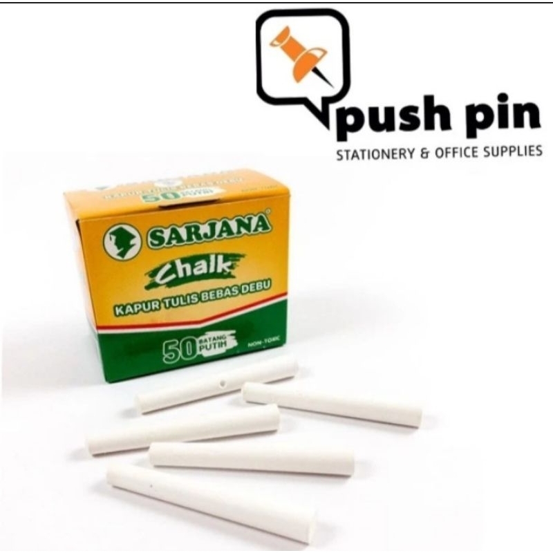 

Kapur Sarjana Chalk Putih / Kapur Papan Tulis
