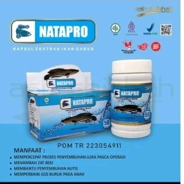 NATAPRO BPOM ( dulu pro albumin ) ash - shihhah kapsul ekstrak ikan gabus / kutuk original natapri