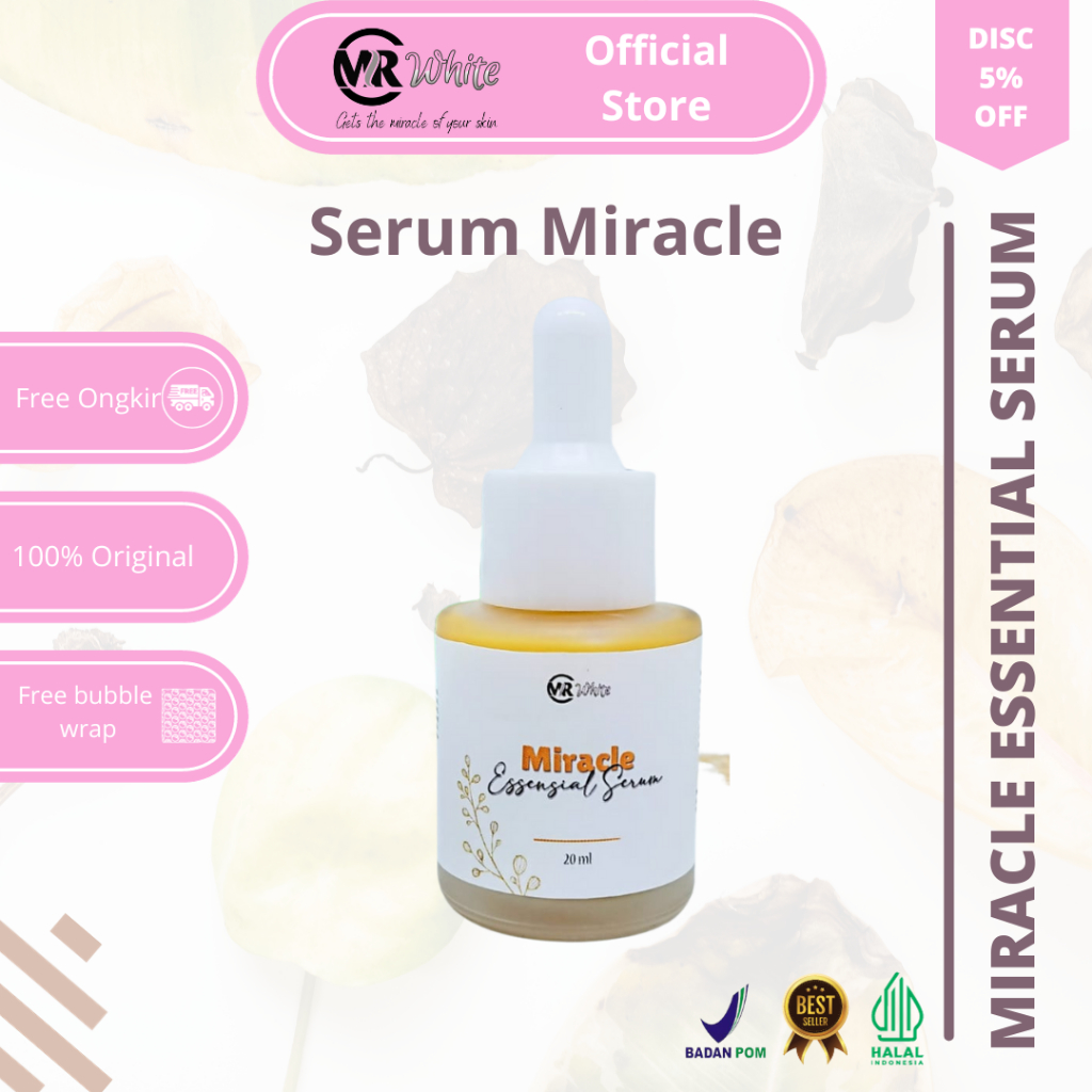 SERUM MRC White | MIRACLE ESSENTIALS SERUM | SERUM MIRACLE | BAKUCHIOL | TAMANU OIL