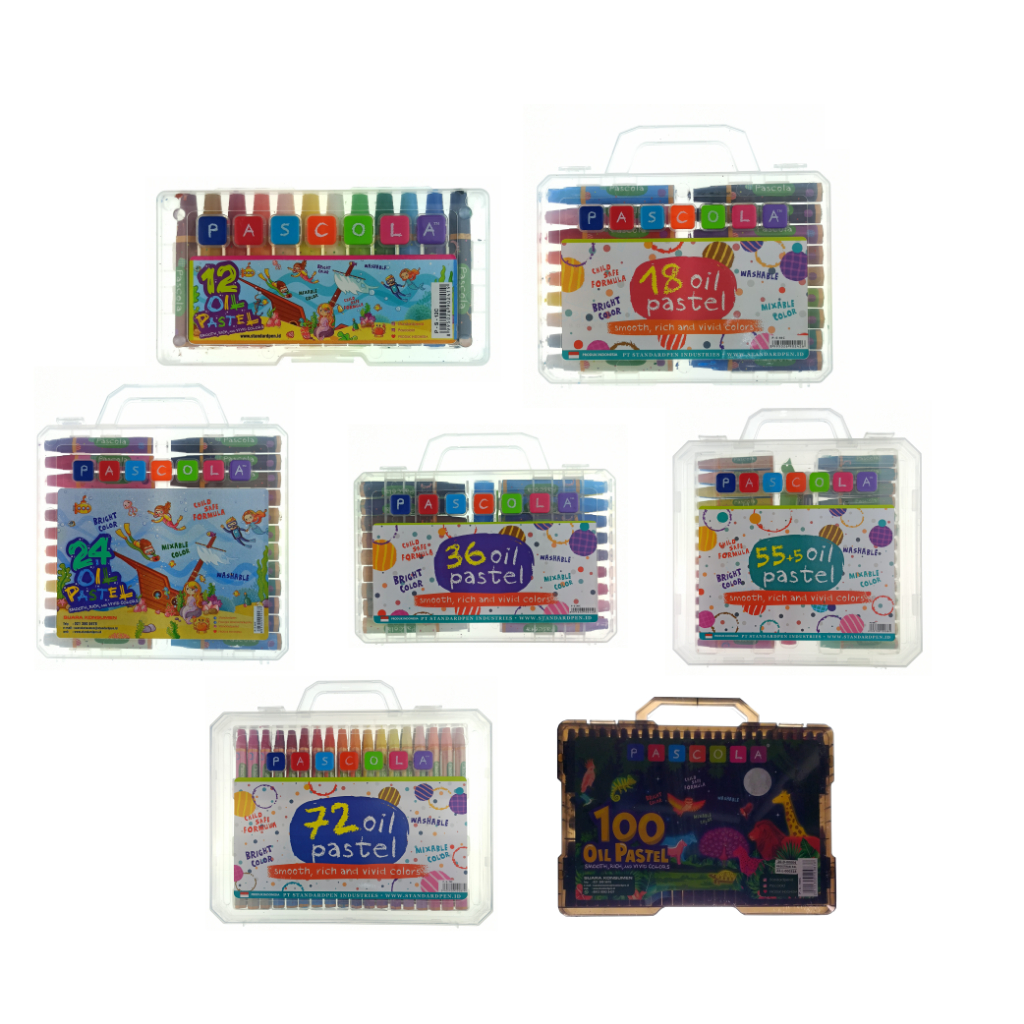 

CRAYON PASCOLA ISI 100 WARNA/ Krayon/ Oil Pastel
