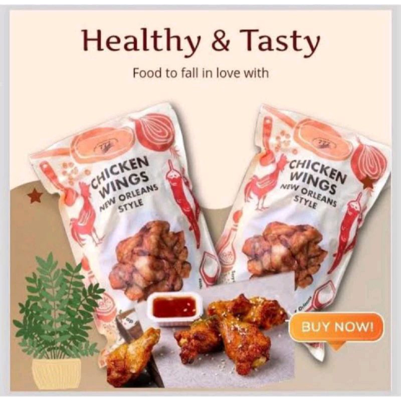 

HALAL 777 Chicken Wings New Orleands 1kg / Sayap Ayam Marinasi 1kg
