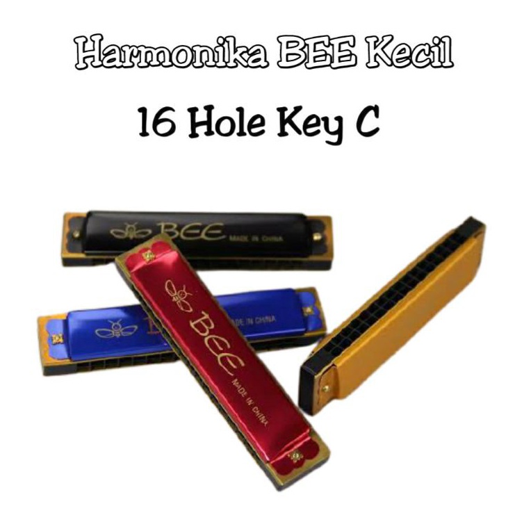 Paling Popular HARMONIKA KECIL BEE 16 HOLE Key C Yamaha Alat Musik Tiup Harmonica