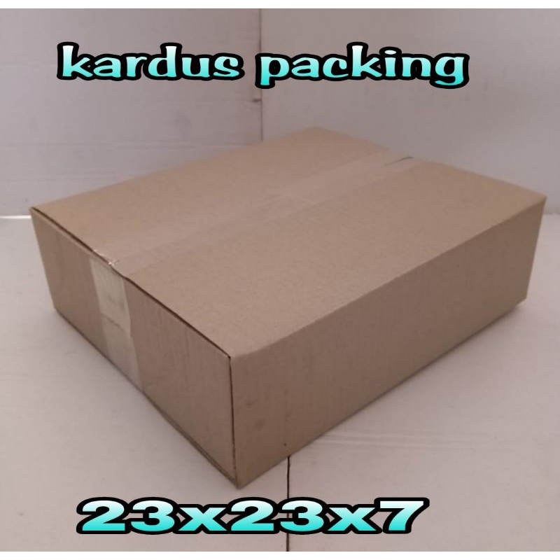 

kardus packing UK 23x23x7 kardus polos kardus besar kardus packing