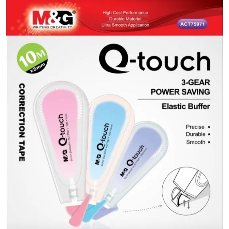 

M&G Correction Tape Pita Koreksi Q-Touch 10mx5mm ACT5971