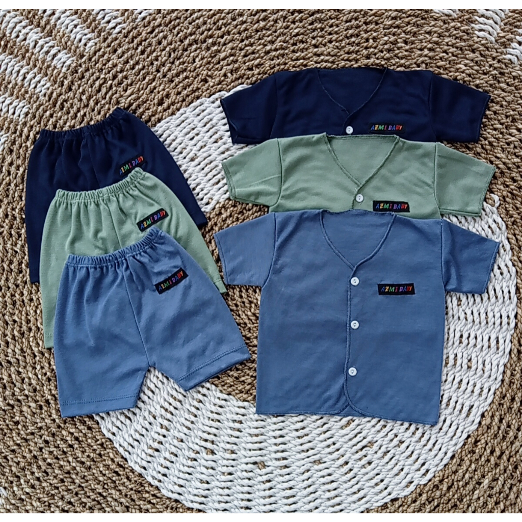 3 set baju bayi newborn lengkap