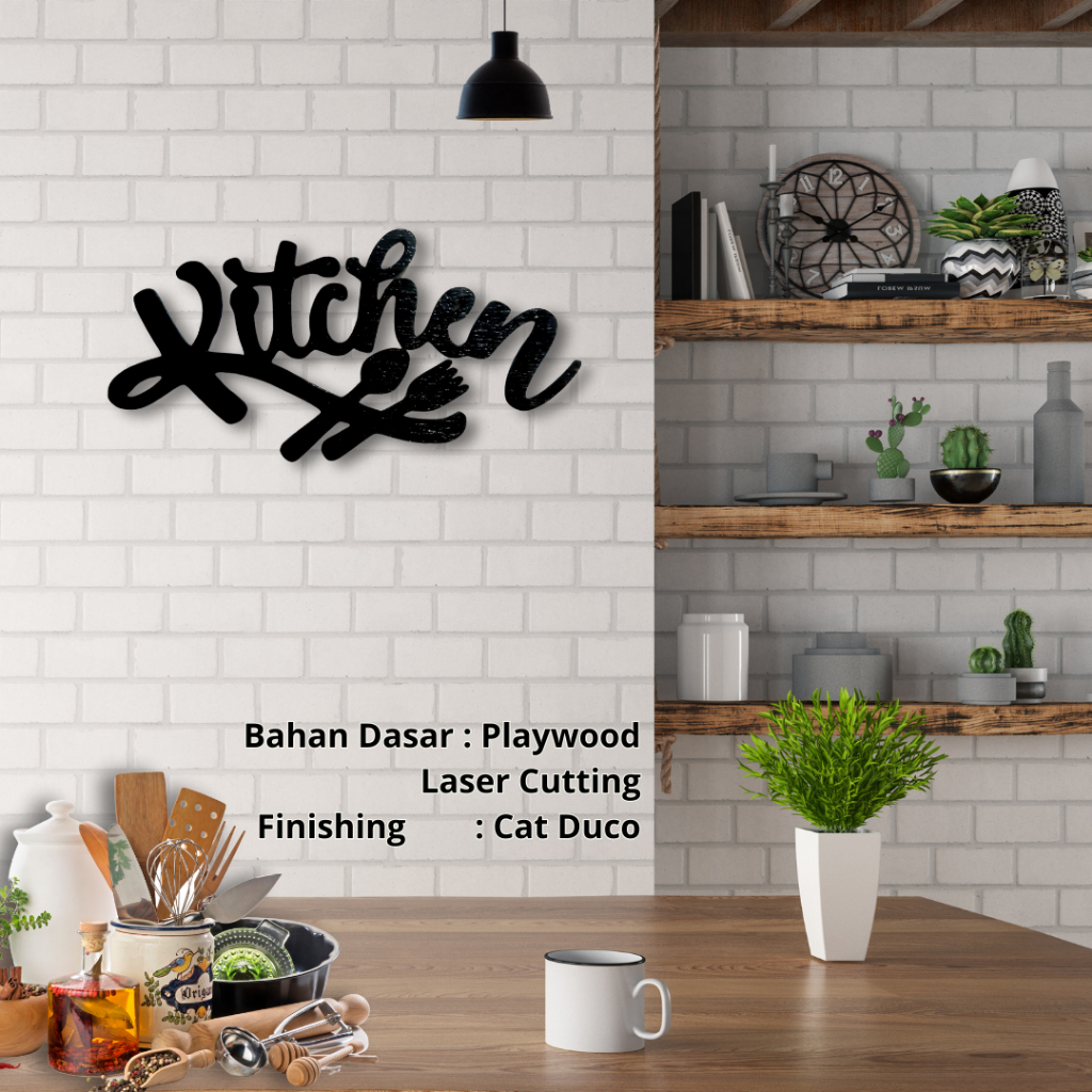 Hiasan Dinding Dapur Unik | Kitchen Wall Decor | Hiasan Dinding Kayu Kitchen