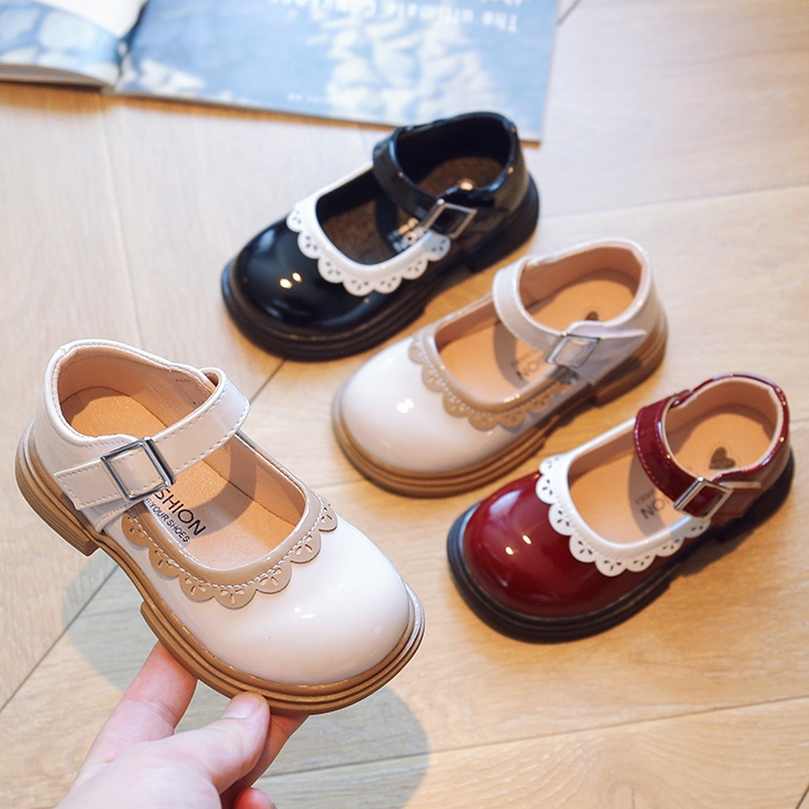 PROMO sepatu docmart model terbaru / sepatu ruffle anak perempuan / sepatu pesta anak perempuan / se