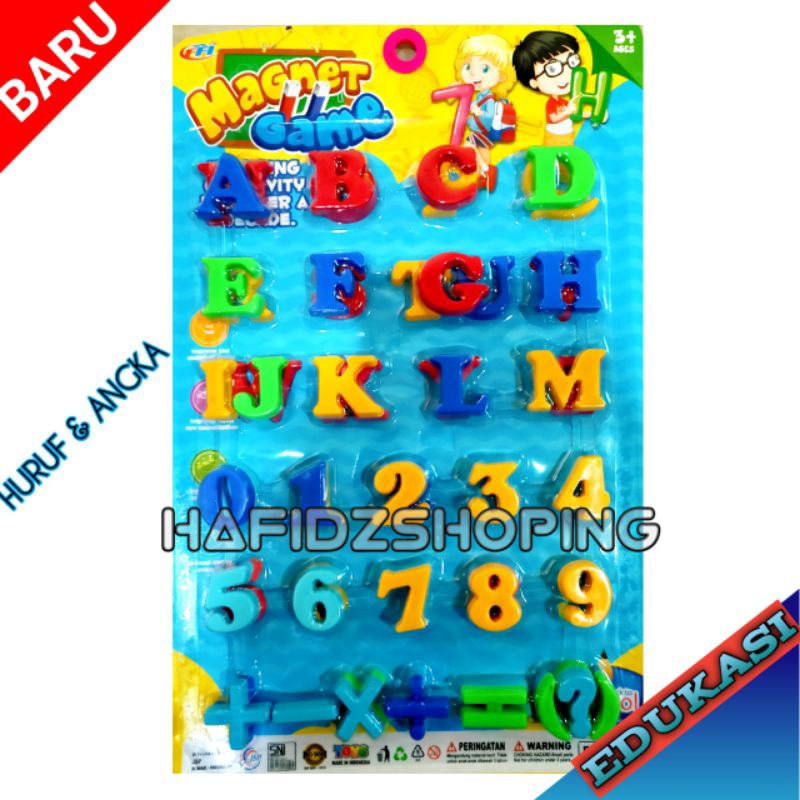 Abjad Huruf Dan Angka Magnet Satu Set