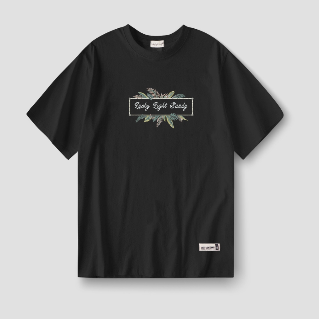Lucky Light Candy - Script Palm ( Black / T-Shirt )