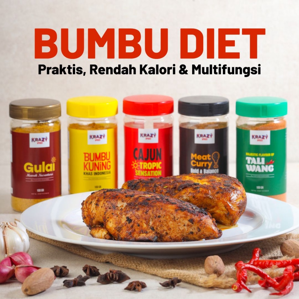 

Original Krazy Spices Bumbu Marinasi Diet Dry Rub