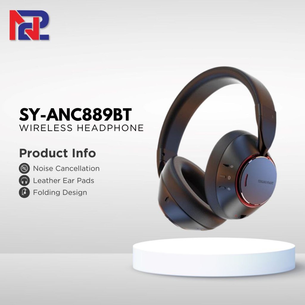 Wireless Headphone ANC-889BT With Noise Cancellation Headset Bluetooth V5.3