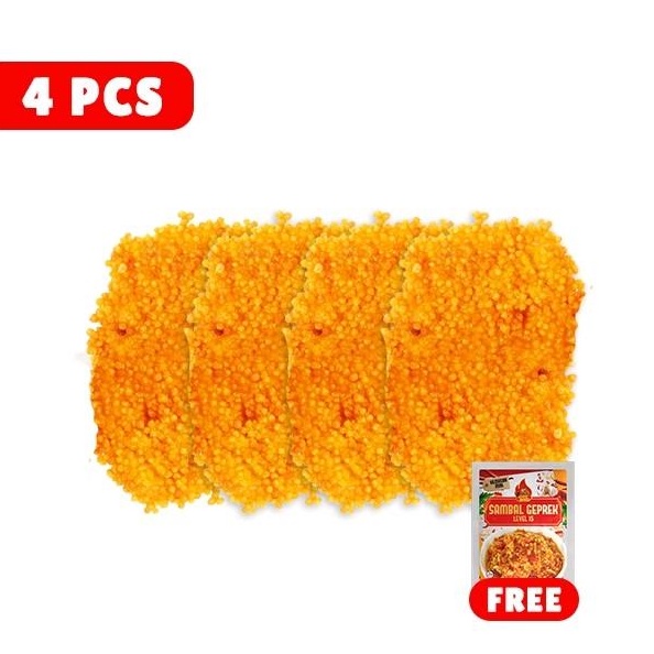 

Terlaris 4 Pcs Ayam Crumbe Geprek Bensu FREE 1 SACHET SAMBAL 2gr murah