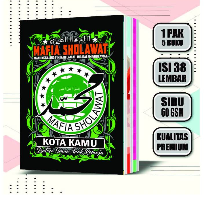 

Buku Tulis Mafia Sholawat 1 Pack / Ecer, 38 Lembar / Buku Tulis Sekolah free nama kota