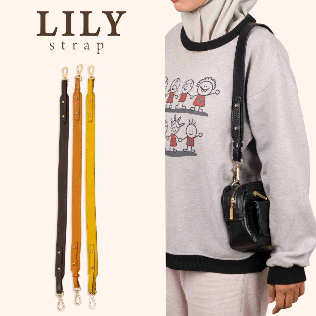 Lily Pengait GOLD Tali Tas Bahu Shoulder strap Lecari