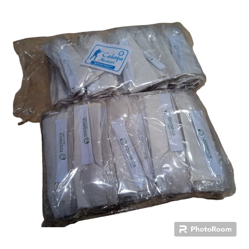 [BENING] Sendok Makan Plastik Set Bening/Catering Set | Sendok, Tisu, Tusuk Gigi