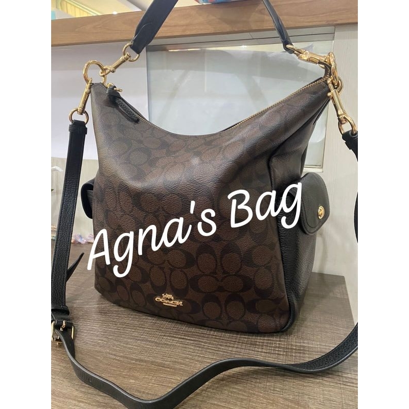 Preloved Coach Pennie Tote Signature Mahogany- Original Authentic