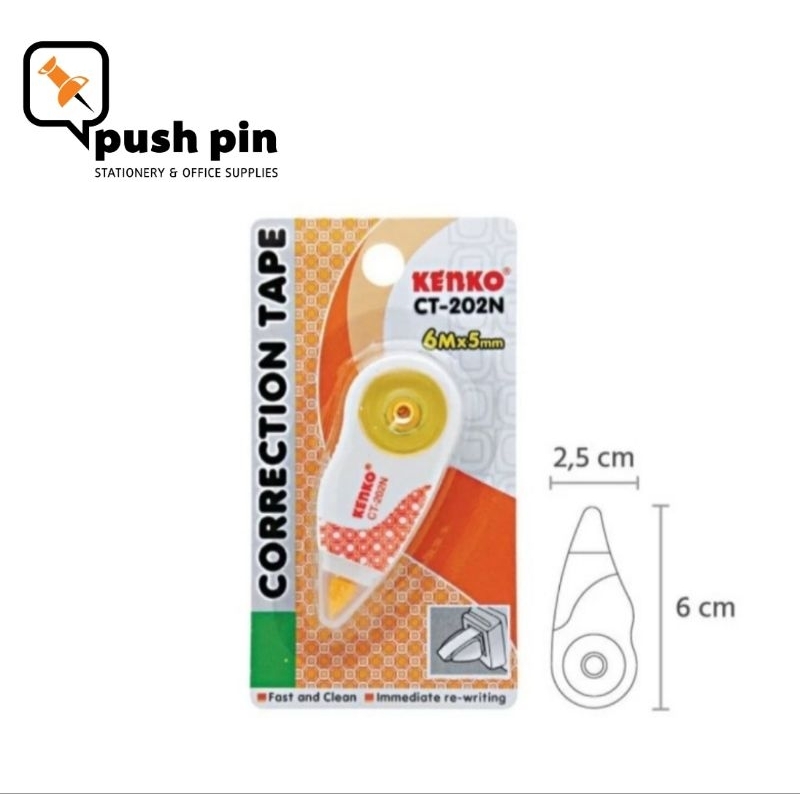 

KENKO CORRECTION TAPE / PITA KOREKSI CT-202N (6 M x 5 Mm)