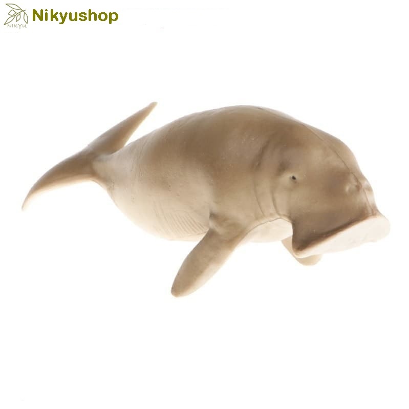 [Nikyushop] Mainan Edukasi Pajangan Koleksi Hewan Laut Paus Duyung Dugong Whale Animal Figure