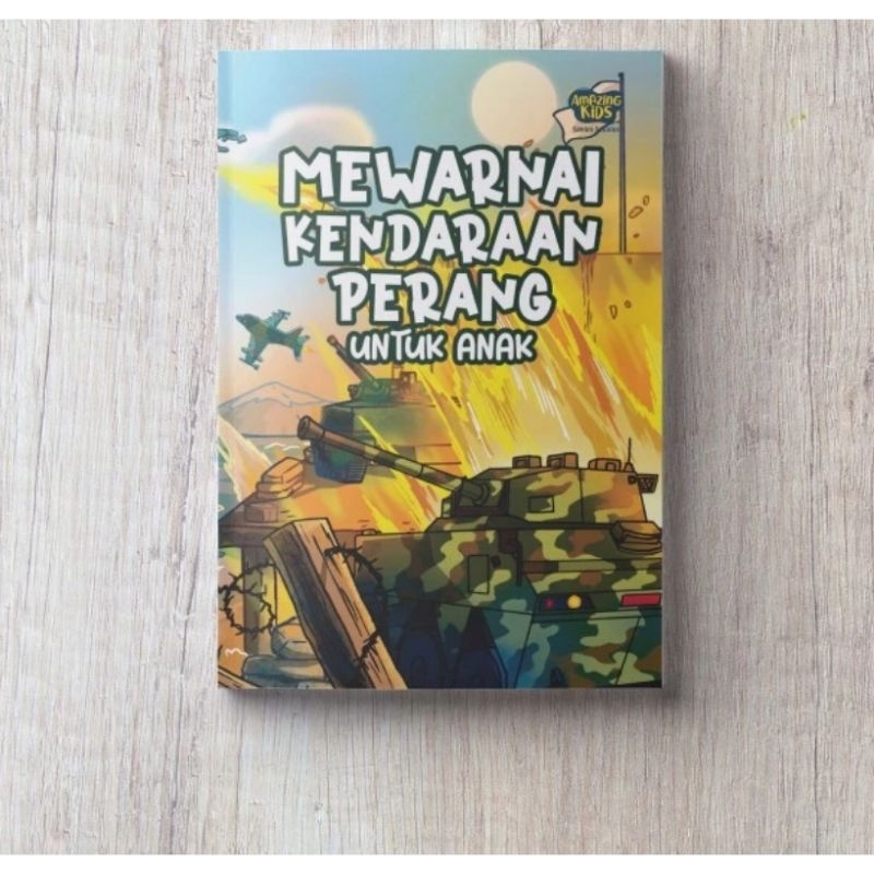 

Buku Mewarnai - Coloring Book Mewarnai Kendaraan Perang untuk Balita