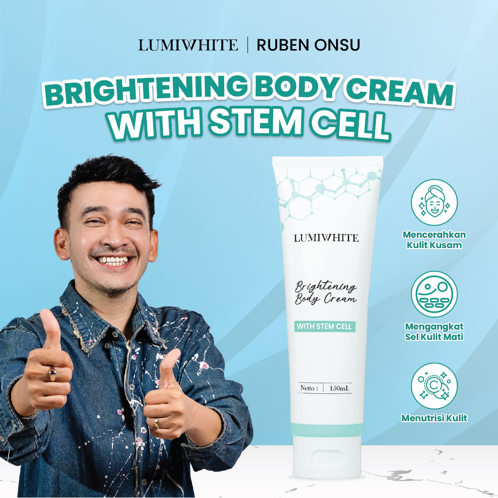 RUBEN ONSU x LUMIWHITE - Brightening Body Cream Lotion with Stem Cell 150ml