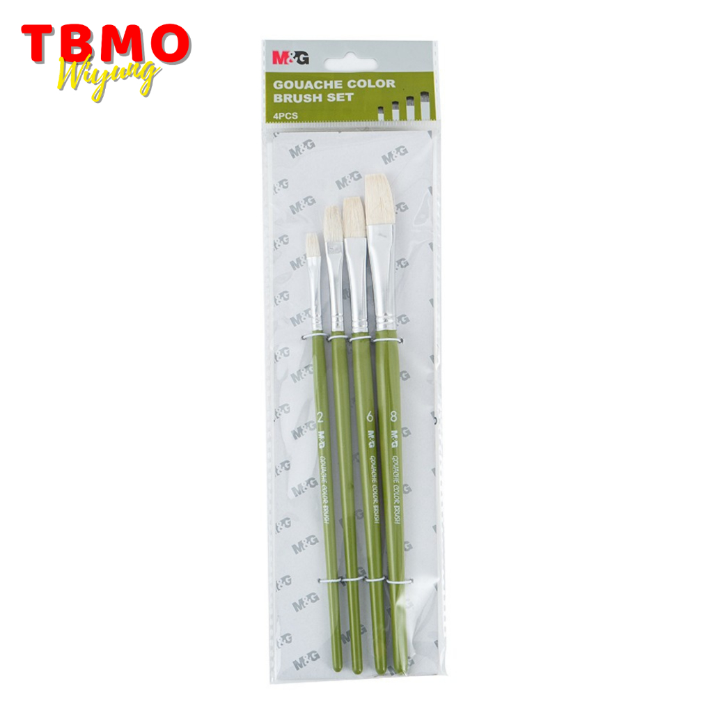 

TBMO M&G Kuas Set 4 Pcs / Gouache Paint Brush Set ABH97891