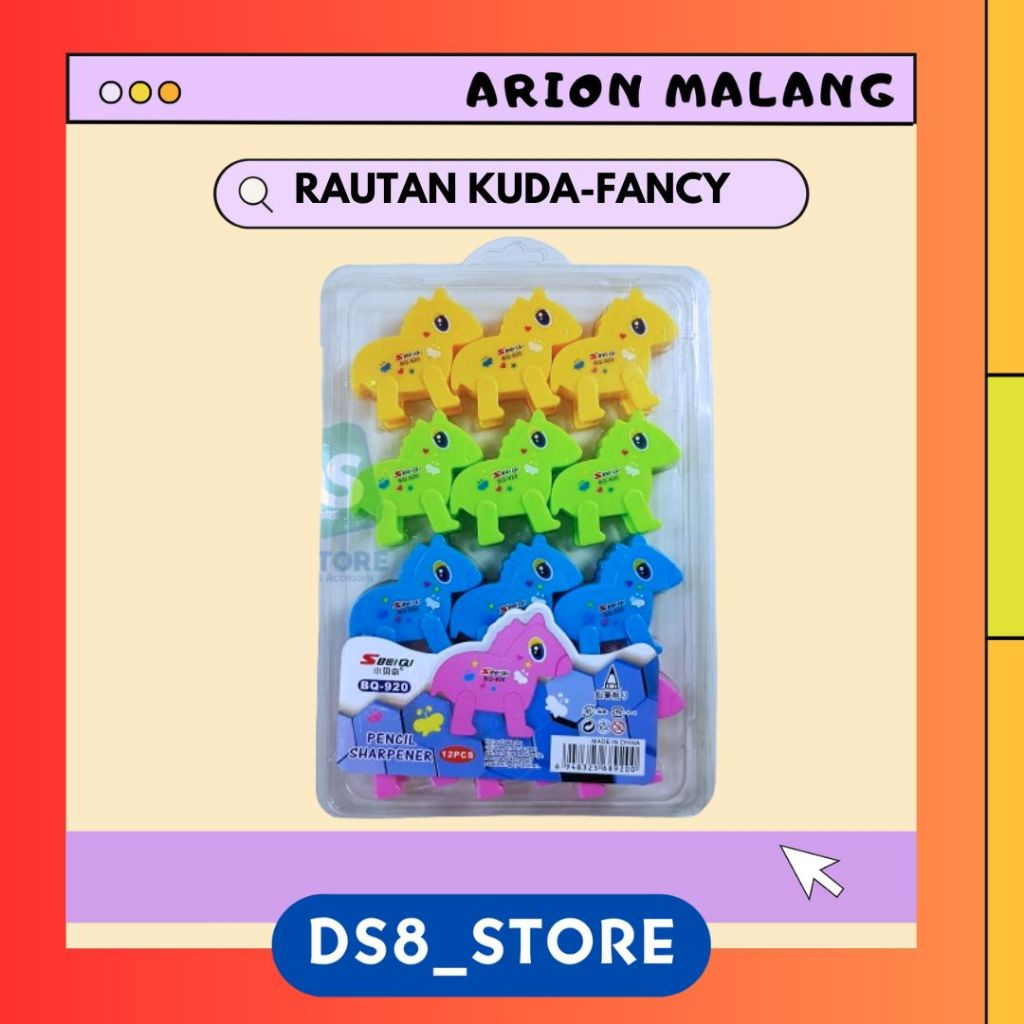 

Rautan Pensil Lucu Motif KUDA isi 12 pcs - Sbeiqi BQ-920 FANCY