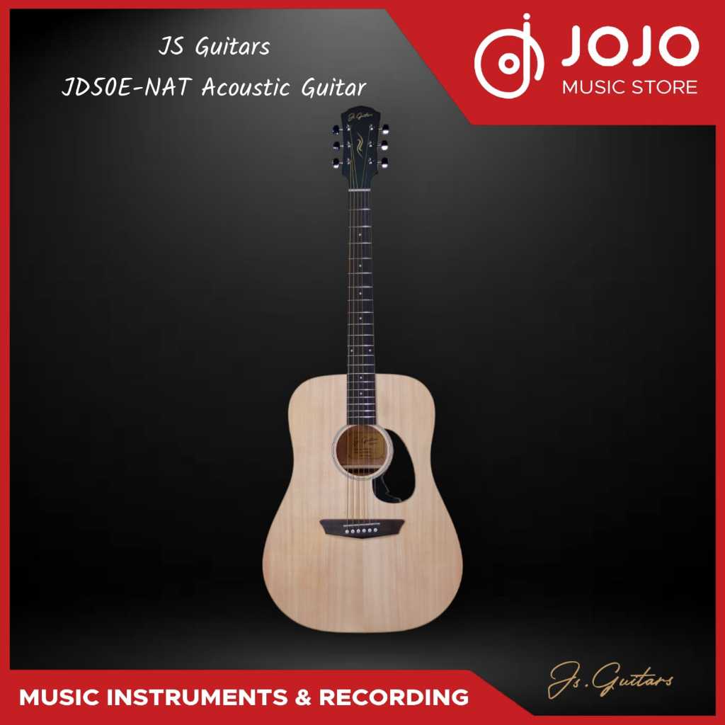 JS Guitars JD50 Natural Acoustic Guitar
