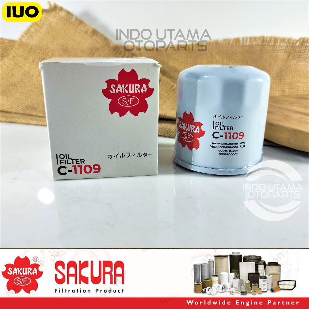Filter Oli Vios Yaris Limo Sienta Soluna SAKURA C-1109