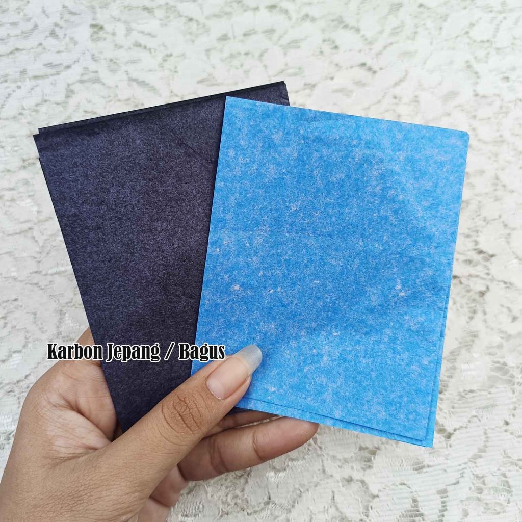 2 LEMBAR KARBON JAHIT BAGUS / KARBON JEPANG