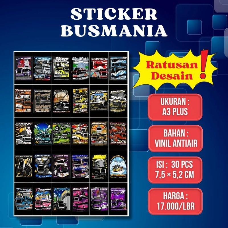 Stiker Busmania Kromo