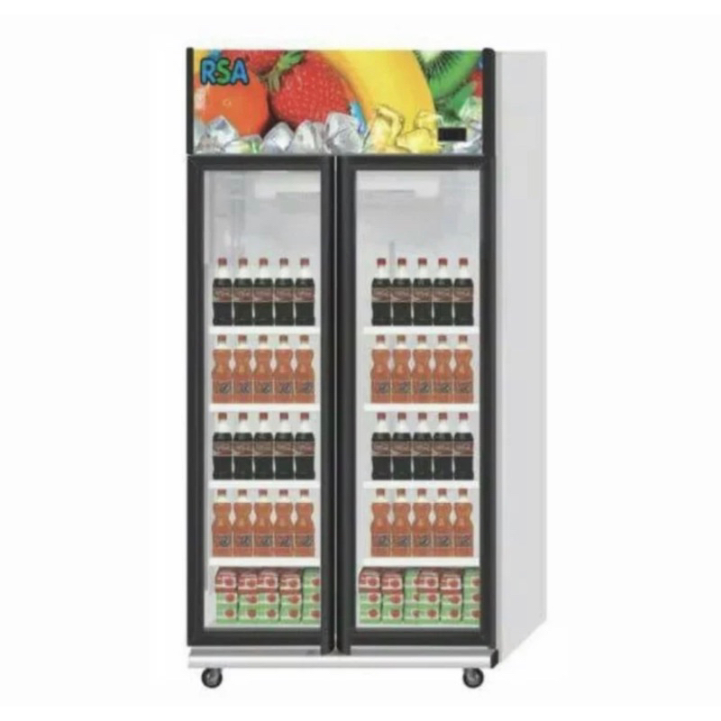 showcase / pendingin minuman RSA 2 pintu OPAL 575 liter