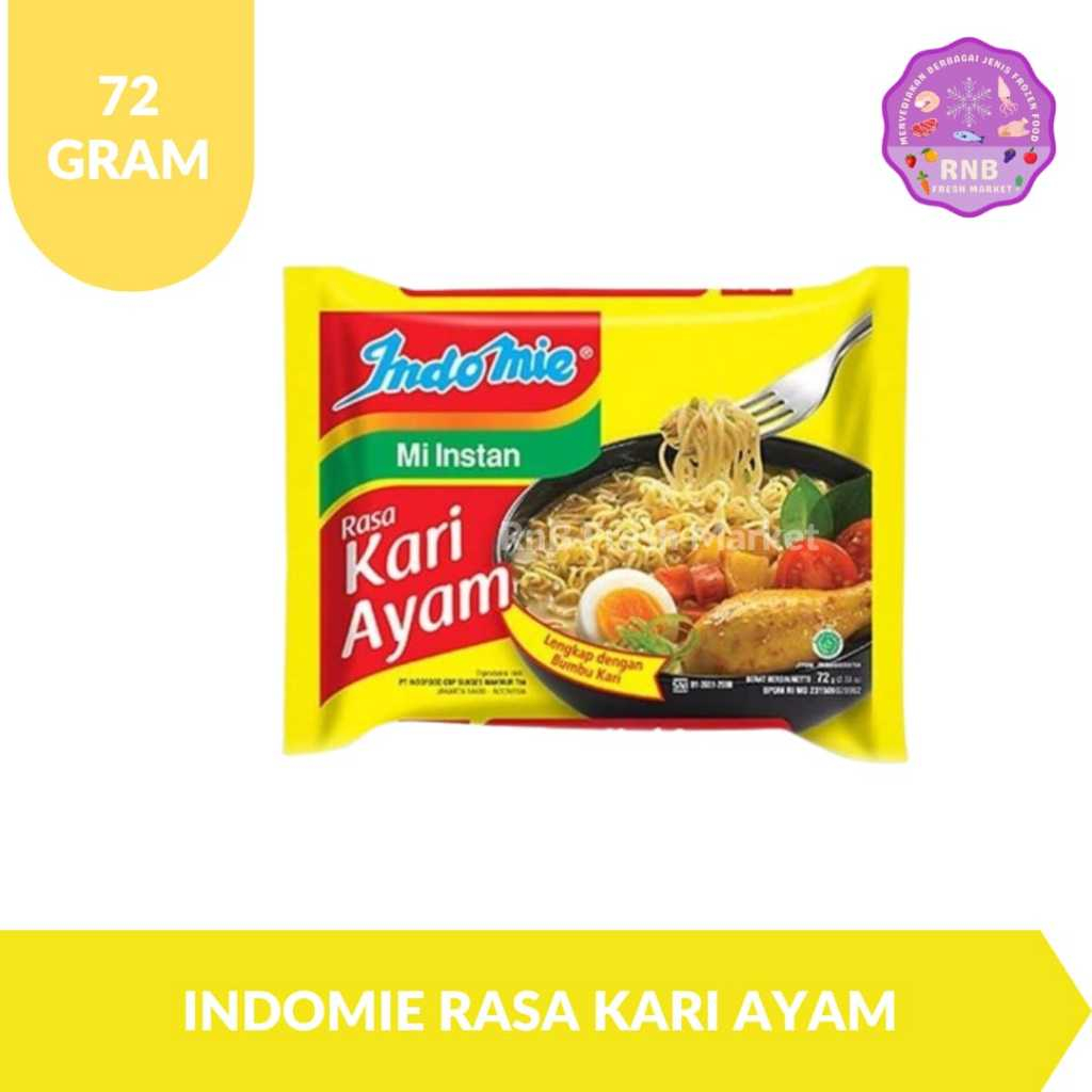 

Indomie Rasa Kari Ayam Netto 72 Gram