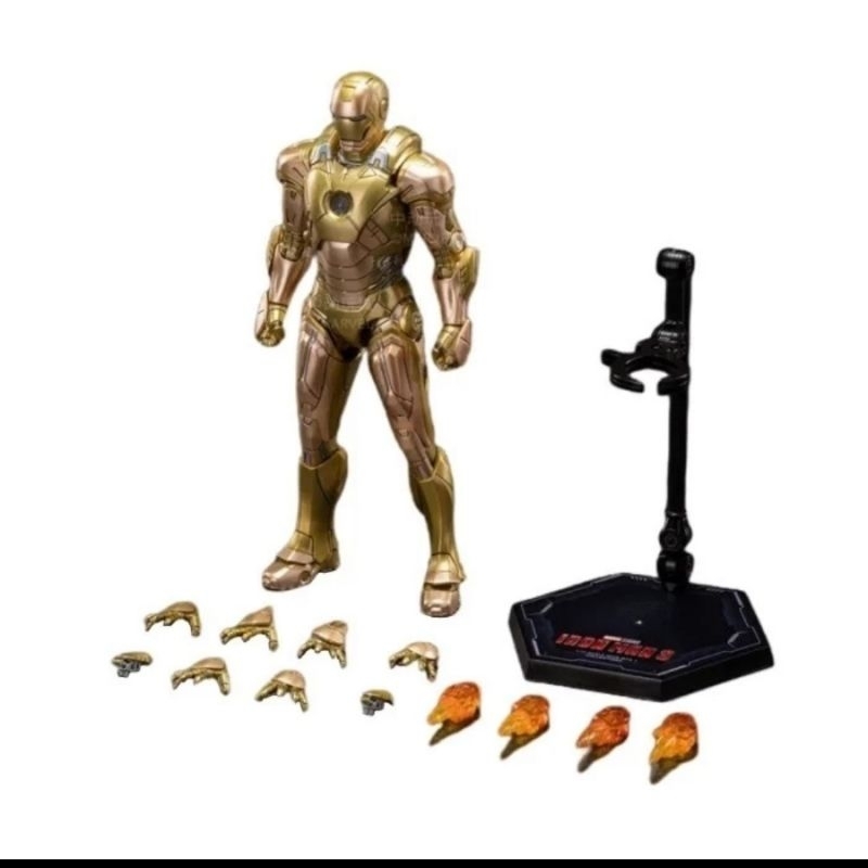 ZD Toys IM 3 Iron Gold Midas Man Mark 21 Original Figure