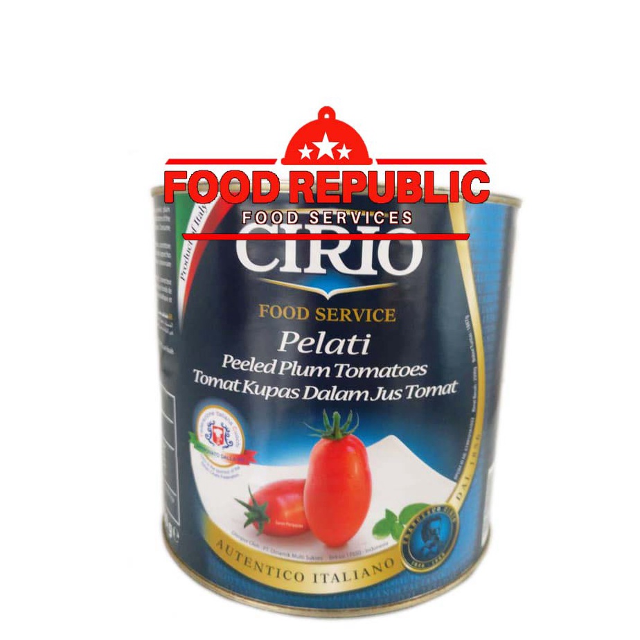 

MEN SALE Cirio Whole Peeled Plum Tomato 25 KG Tomat Kupas Dalam Jus Tomat serbuuu