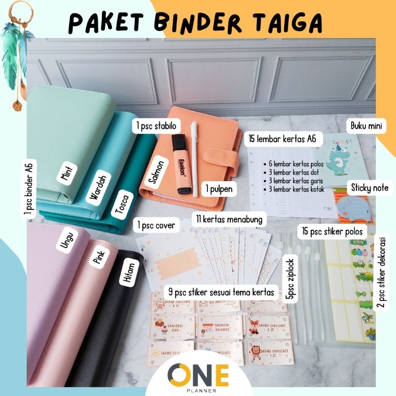 

1212 Product HOT PAKET BUDGETING BINDER A6